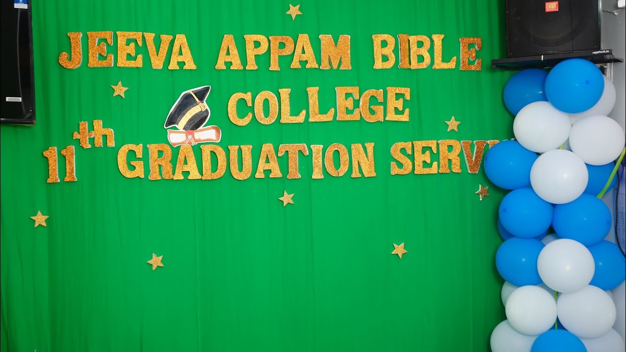 11th Graduation Special || Jeeva Appam Bible College || Quadesh Jeba Aalayam