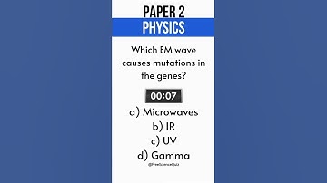 GCSE Physics Paper 2 [Em Waves] Science Quiz Question 106 #Shorts