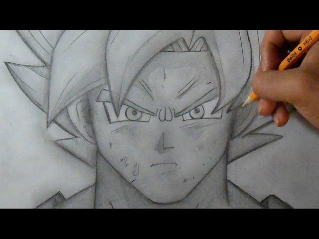 COMO DESENHAR O GOKU DE DRAGON BALL Z 