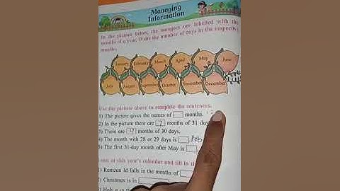 Std : 2  Maths Managing information