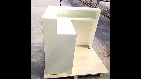 Exhibition counter made for reception and control station on the Show this trade stand work well!!!