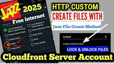 how to Create Jazz http custom vpn file | how to Create Http Custom Cloudfront Server Account