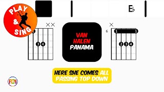 Van Halen - Panama | Scrolling Guitar Chords & Lyrics