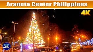 Araneta Center Cubao at Night Christmas Season 2021 | Walking Around Gateway Mall | 4K