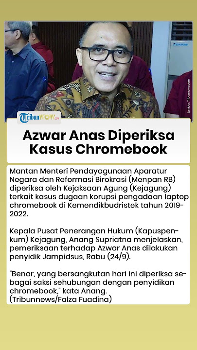 Abdullah Azwar Anas Diperiksa Kejagung Terkait Kasus Chromebook, Harta Kekayaannya Ikut Disorot
