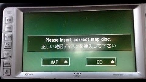 TOYOTA RADIO / NAvigation - Insert Map Disk Error Solution | NDCN |  NDDN |  NHDT | NSDN |w54 w55