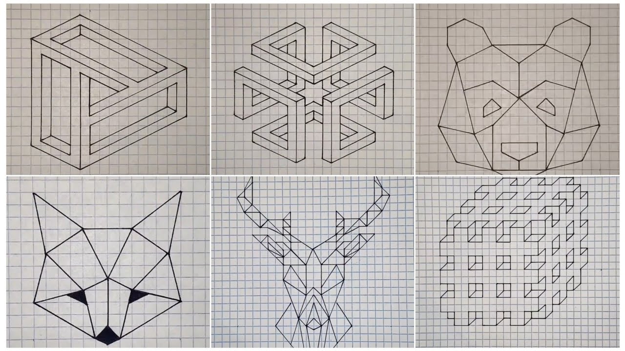 3d rasm chizish/ 3д рисунки/ 3d drawings/ сурет салуу - YouTube