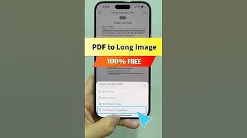 How to Convert PDF to One Long Image #pdfgear scan