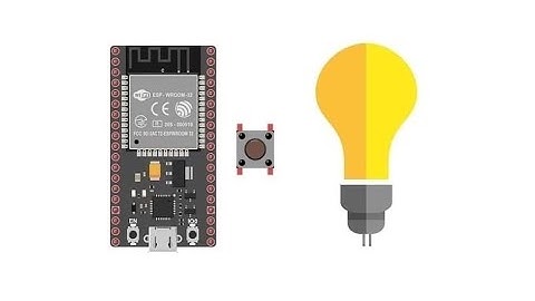 Allumer une lampe connectée à la carte ESP32 par le bouton poussoir