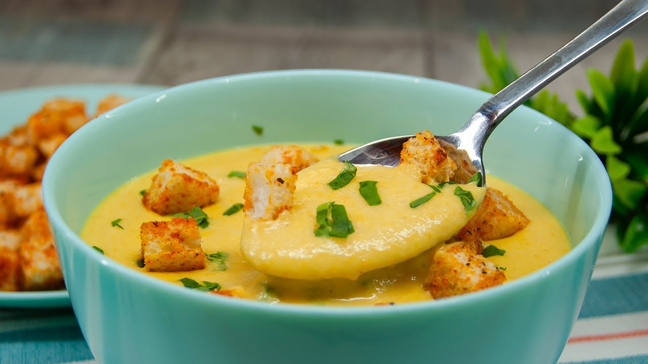 Leckere Zucchini püree suppe! Ich zeige dir, wie man eine Suppe ohne ...