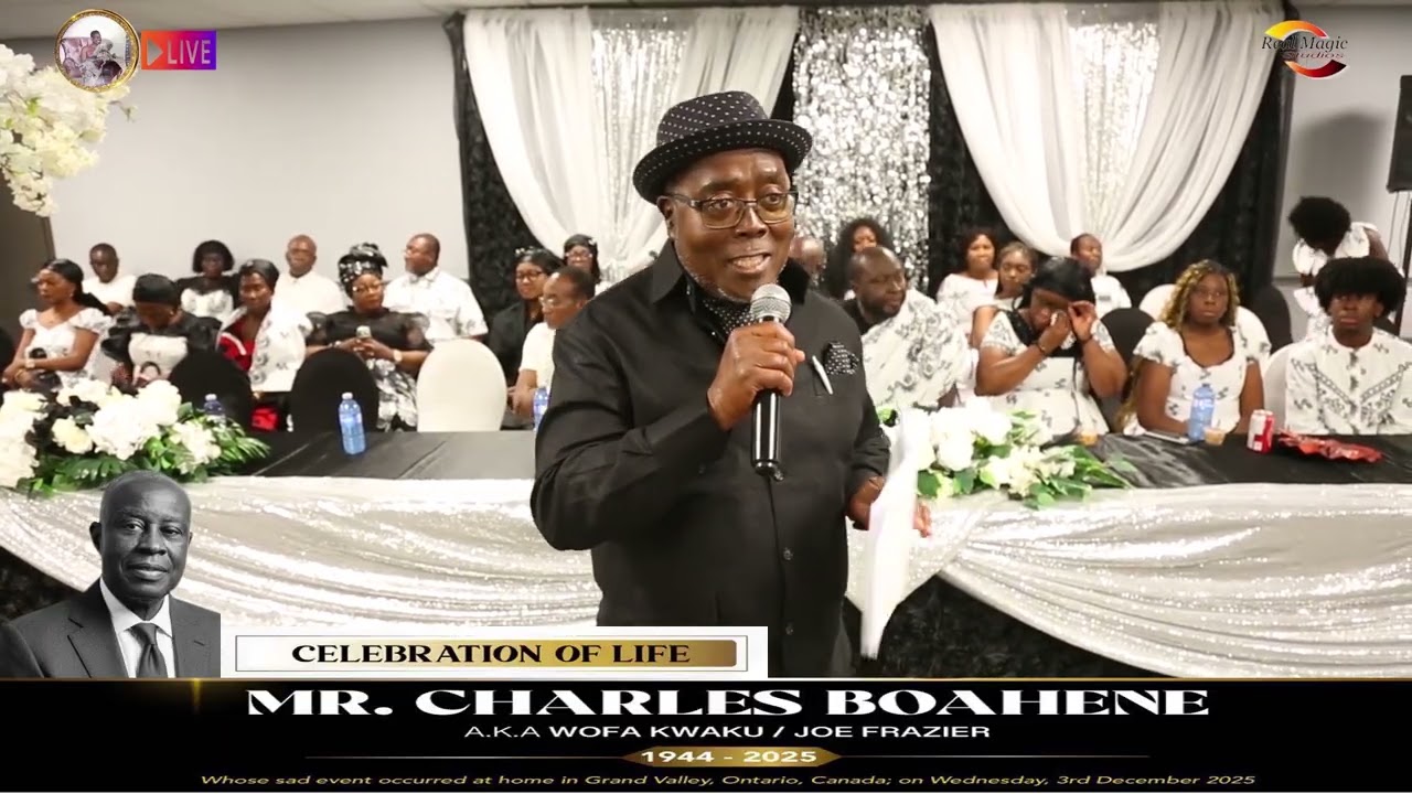 A Celebration Of Life Mr. Charles Boahene (a. k. a Wofa Kwaku /Joe Frazer 1944 - 2025 Extended 1080p