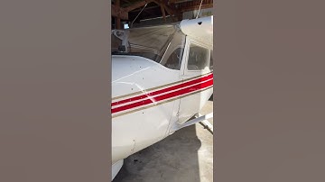 Hangar Door Weather Report! #gusty #crosswind #cessna #skyhawk #c172 #flighttraining #pilot #windy