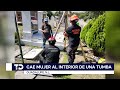 Mujer cae a tumba al visitar a su abuela en panteón de Guadalupe