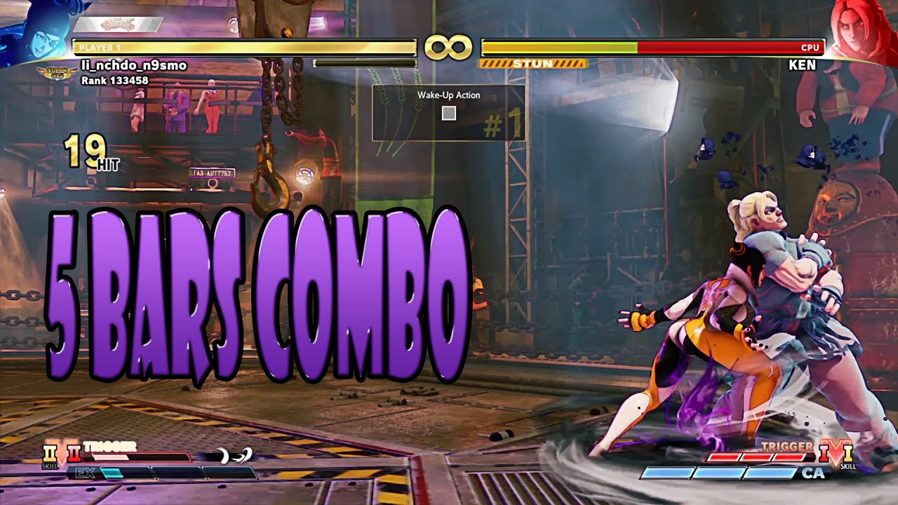 SFV-CE Final Patch : JURI 5 Bars Combo !!
