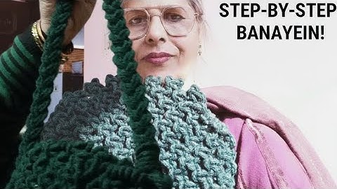 “Green Macrame Bag Tutorial | Handmade Bag | Easy Beginner Friendly Design”