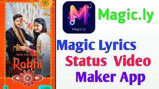 Magic.ly lyrics Status video Maker App || How to use Magic video App| screenshot 4