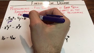 Polynomials: Classifying, Degree, Writing in Standard Form