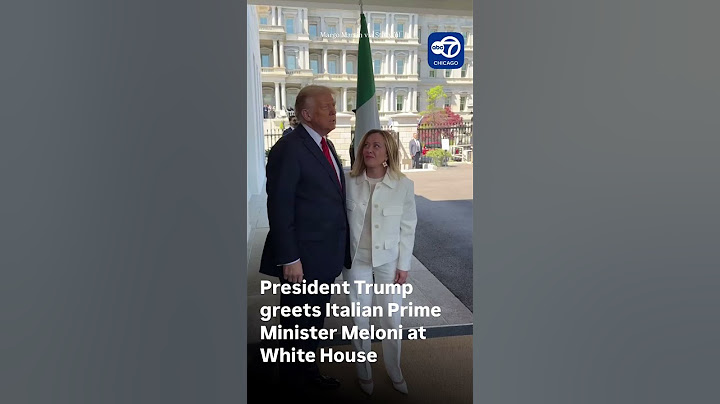 Trump Greets Italian Prime Minister Giorgia Meloni at White House