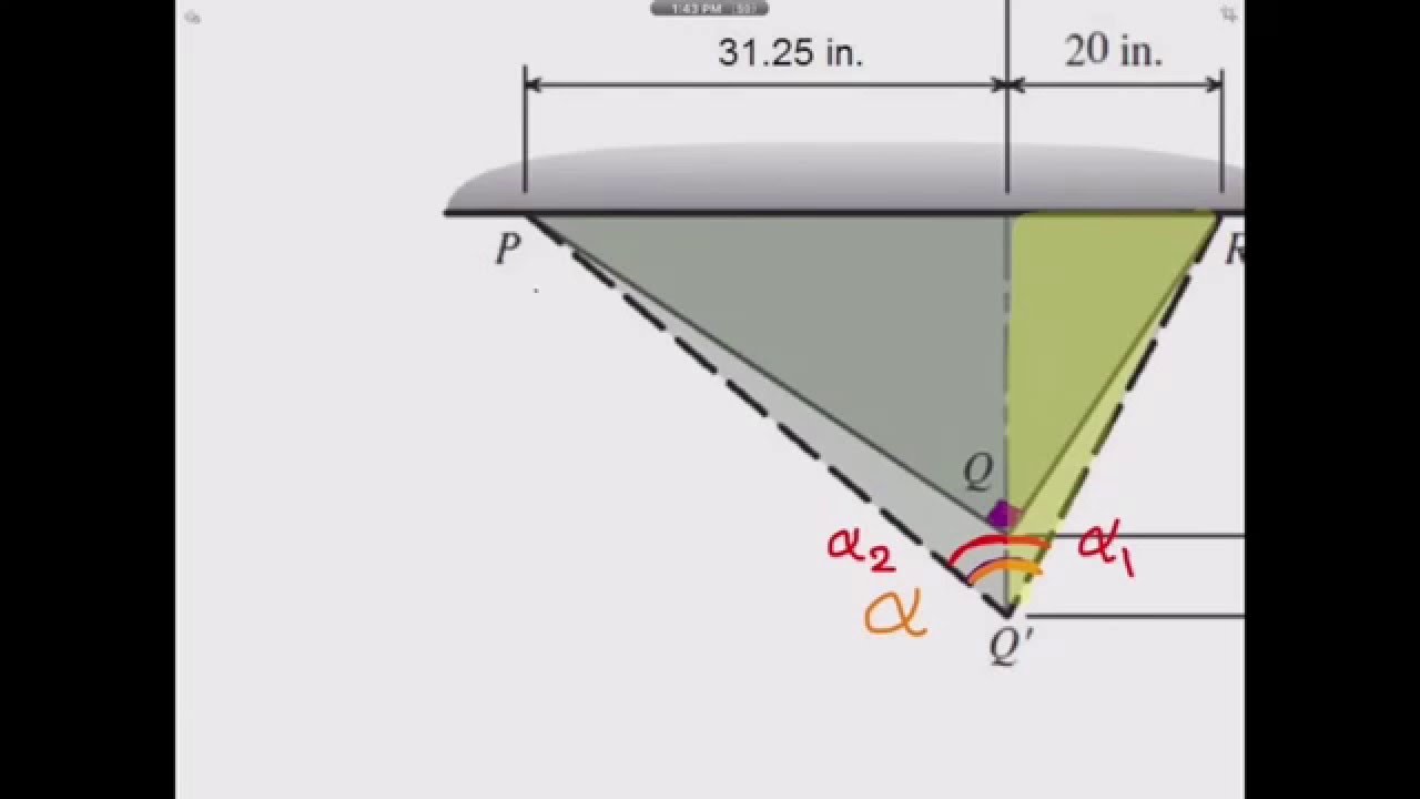 Lecture 2, Prob6 Shear strain in a triangle shape YouTube