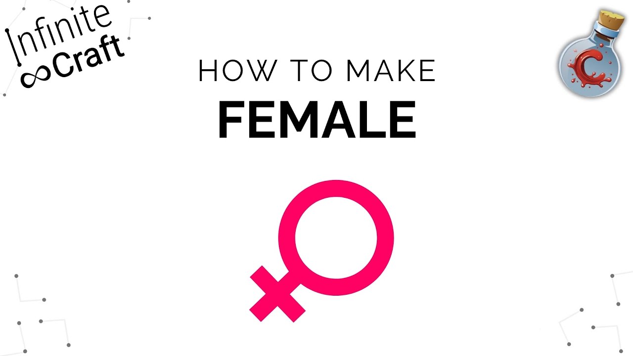 How to make Female in Infinite Craft? YouTube