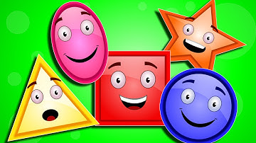 Five Little Shapes | Nursery Rhymes | Shape Song