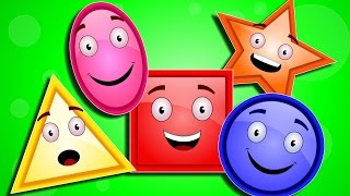 Five Little Shapes | Nursery Rhymes | Shape Song