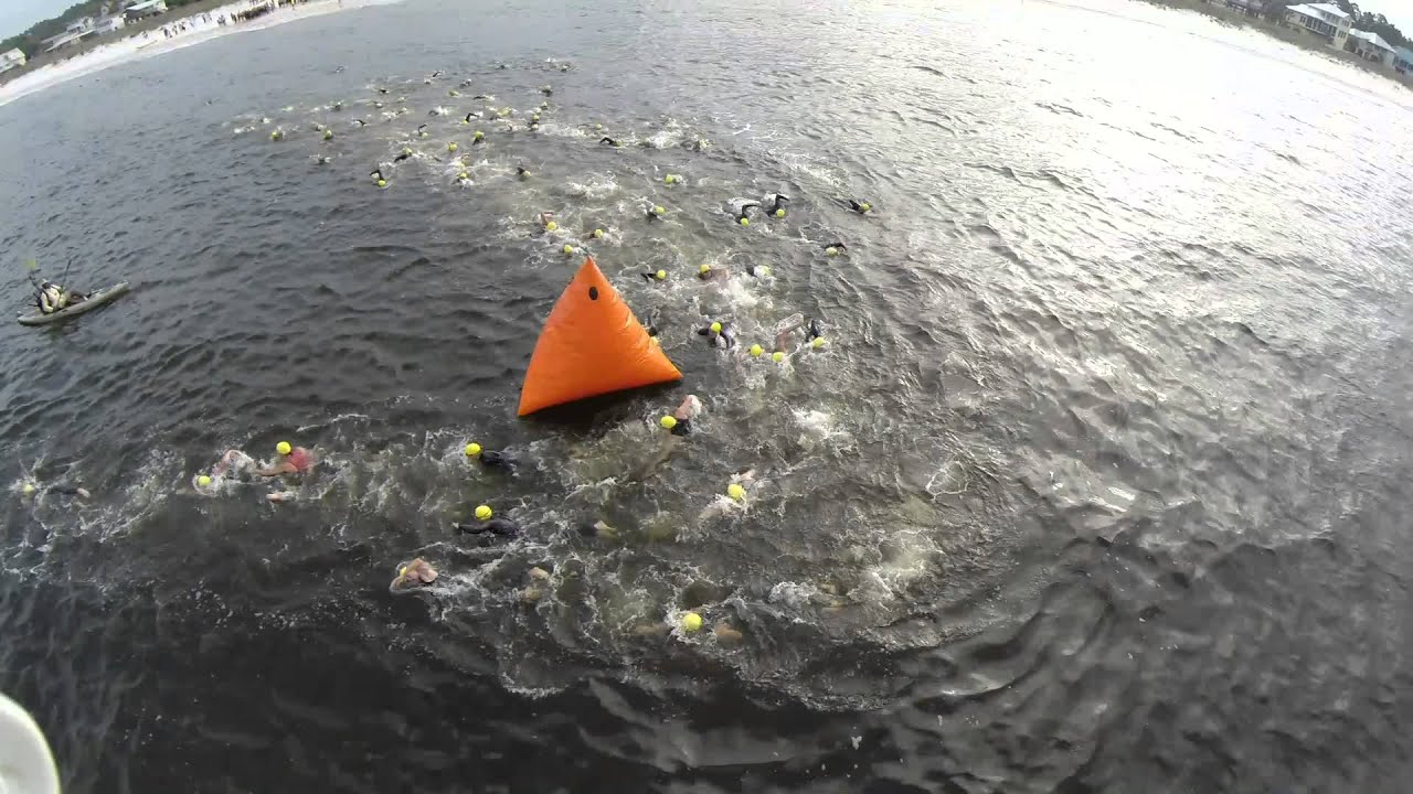2014 Beach Blast Triathlon swim buoy 1 YouTube