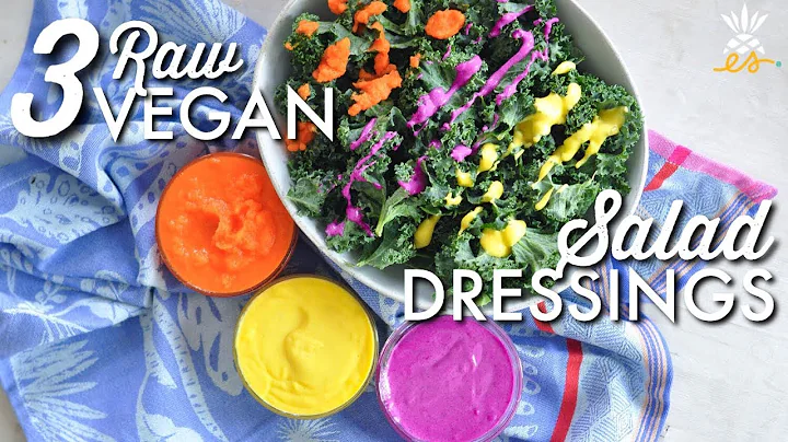 3 Raw Vegan Salad Dressings w/ Only 3 Ingredients!...