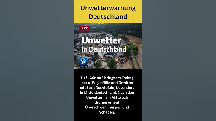 Unwetterwarnung Deutschland