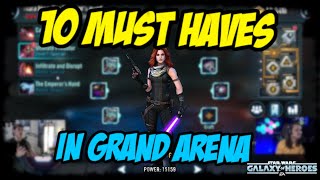 10 MUST HAVE Grand Arena Characters in SWGoH ft. CUBSFANHAN