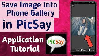 How to Save image into Phone Gallery in PicSay App screenshot 5