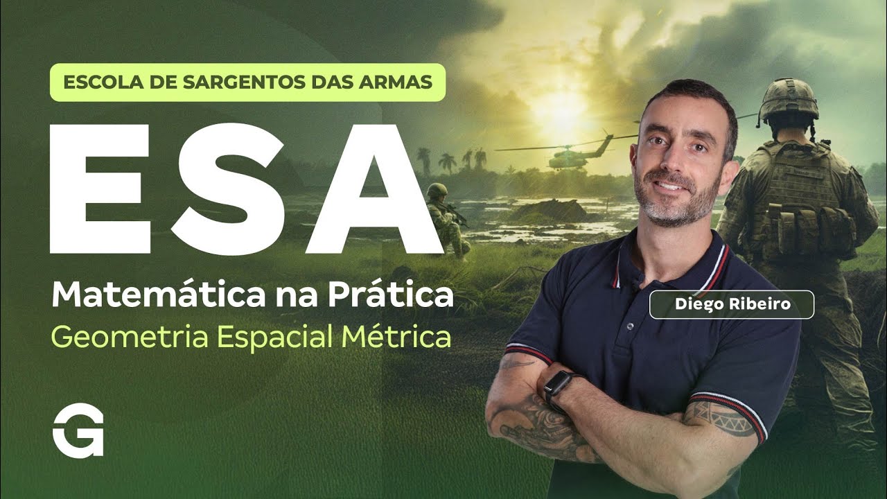 Concurso ESA 2026: Matemática na Prática | Geometria Espacial Métrica