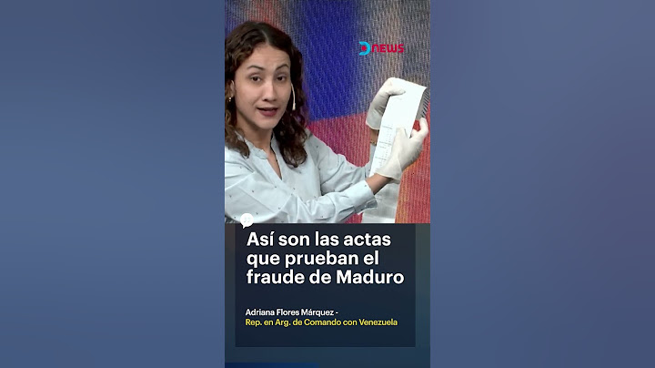 🇻🇪 Por primera vez en televisión, se muestran las actas electorales de Venezuela