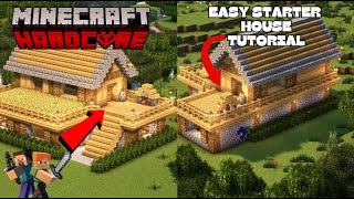 Minecraft: Survival Starter House Tutorial🏠