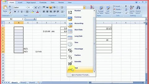 use of home tab ,excel part 3