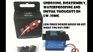 Power HD LW-20MG Unboxing, initial impressions, speed demo, and waterproofing
