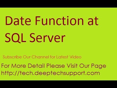 DeepTechSupport : Step By Step SQL Server Lesson 9 DateAdd Function