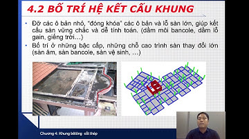 BTCT2 C4.2.3 Thực hành bố trí hệ kết cấu khung bê tông cốt thép cho biệt thự, chung cư, nhà cao tầng