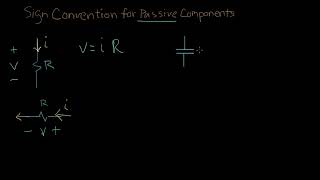 Electrical engineering - Sign convention for passive components