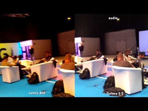 Nokia Lumia 800 vs. Samsung Galaxy S 2, 720p video recording quality comparison