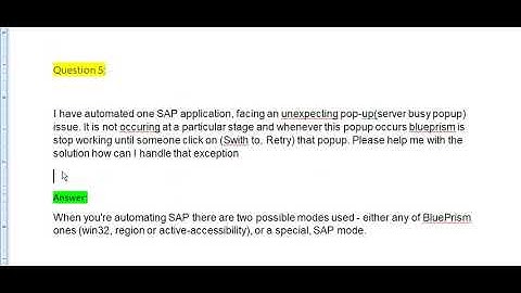 RPA-Blueprism- Top 10 Realtime issues and solutions