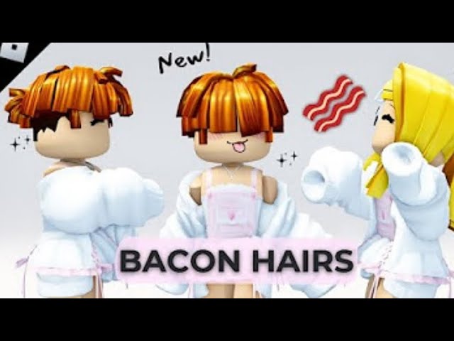 Cabelo de bacon do roblox em biscuit - passo a passo 