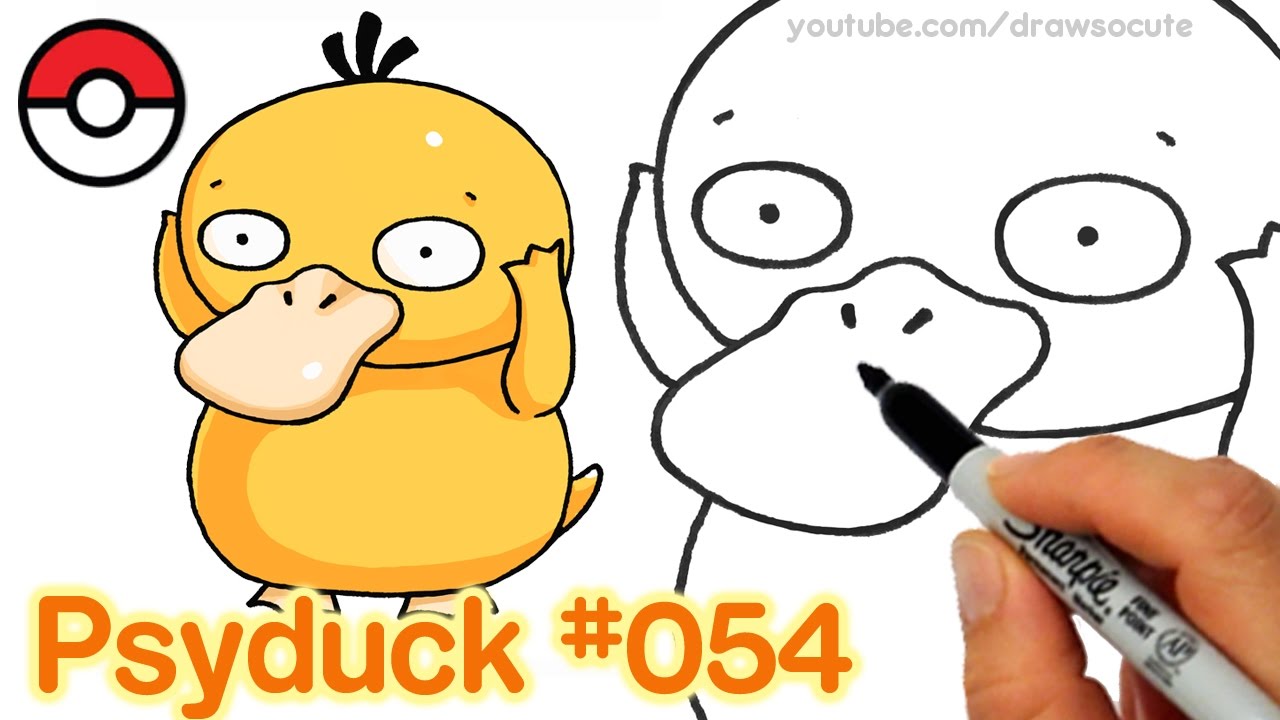 How To Draw Pokemon Psyduck Step By Step Easy