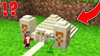 JJ and Mikey Became TINY and Found The MOST SMALLSET DESERT PYRAMID in Minecraft Maizen!