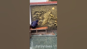 Hướng dẫn sơn nhũ vàng giả cổ phù điêu bê tông tuyệt đẹp