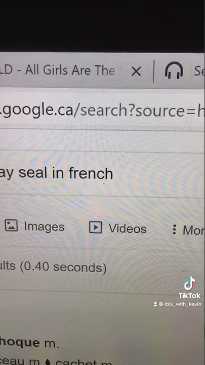 Google How Do You Say Seal In French Hey Siri how do you say seal in French? - YouTube