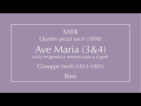 Scala Enigmatica 3&4 - Verdi - Bass