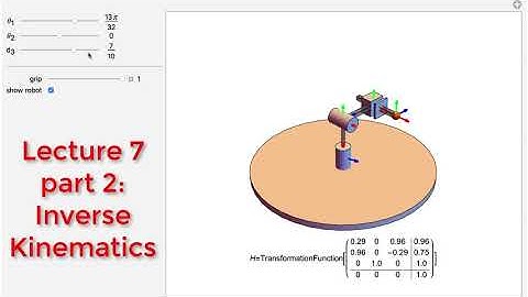 Intro2Robotics Lecture 7c: Forward to Inverse Kinematics example