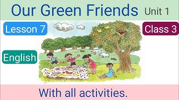 Our green friends unit 1, our green friends class 3, English model activity task class 3 part 2