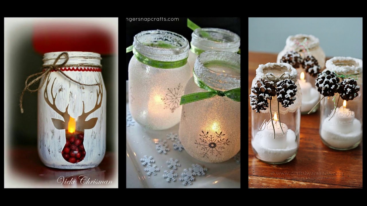 Christmas Candle Ideas DIY Candle Holder Ideas Christmas Crafts To 